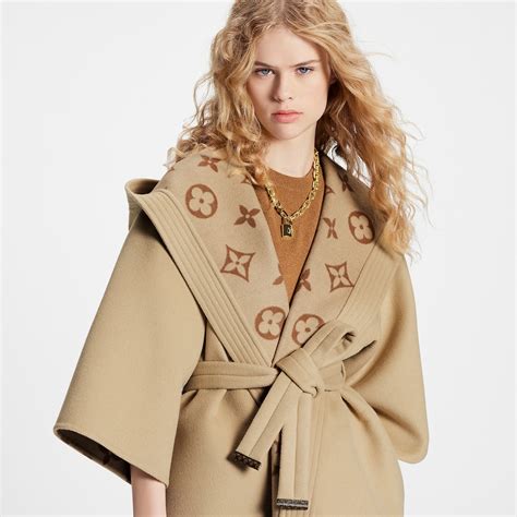 lv silk robe|louis vuitton signature hooded robe.